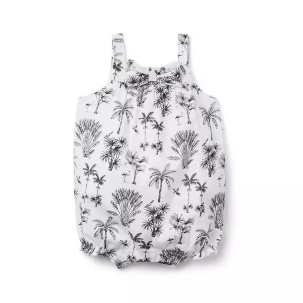 Janie and Jack Tropical Print Baby Romper